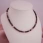 Preview: Bunte Spinellkette, Collier auf einer Schmuckbüste präsentiert.